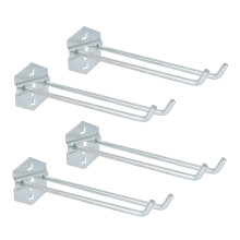 4pcs Steel Pegboard Hooks for Garage Tools Heavy Duty Storage Wall Mount Accessories