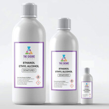 ETHANOL Denatured Alcohol, Ethyl Alcohol - 100ML, 300ML, 1L, 5L, ALL SIZES (100ML)