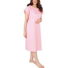 Utopia Care Hospital Gown, Patient Gown, Polkadots Pink, L-X-L