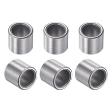 sourcing map Sleeve Bearings 10mm Bore 14mm OD 12mm Length Sintered Iron Self-Lubricating Bushings 6pcs