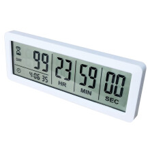 MOSTRUST Digital Countdown Days Timer - White Upgraded Big 999 Days Count Down Clock with Stand Strong Magnetic Back for Vacation Retirement Wedding