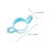 Baby Bottle Handle with Ergonomic Silicone Grip, NonSlip Wing Design, Easy Clean, Blue 4