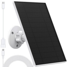Solar Panel Charger Compatible with Eufycam 3/3C/2C/2C Pro/E40/E20/2/2 Pro/E/L20/L40/Solo/SoloCam Spotlight, 5W Solar Panel for Eufy Camera, Micro US