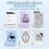 LabelCenter Mini Thermal Printer M02L, Bluetooth Portable Printer Self-Adhesive Labels Mini Printer Portable Printer Label Compatible with iOS and An 5