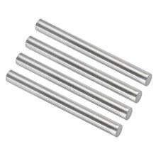 Unifizz 9.5mm x 100mm 304 Stainless Steel Solid Round Rod for DIY Craft Model Car Helicopter Airplane - 4pcs