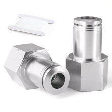 TAILONZ PNEUMATIC 304 Stainless Steel Female Straight 6MM od 1/8 Inch BSP Push to Connect Fittings PCF6-01(Pack of 2)