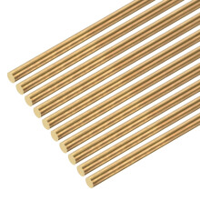 DMiotech 10 Pack 3mm x 150mm Brass Rods,Solid Round Brass Rod for DIY Craft Brass Welding Rods Lathe Bar Stock for Drift Punches Shaft Model Plane Sh