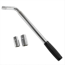 Telescopic Wheel Brace Lug Nut Wrench 380500mm Adjustable with 17 19 21 23mm Sockets