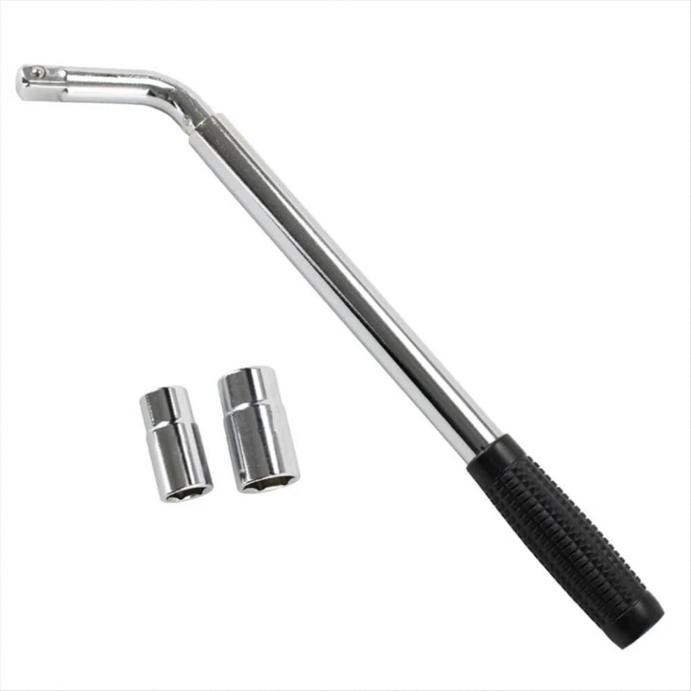 Telescopic Wheel Brace Lug Nut Wrench 380500Mm Adjustable With 17 19 21 23Mm Sockets 9113335619159