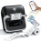 Phomemo M250 Label Maker Machine, 3 Inch Thermal Label Printer, Thermal Barcode Label Maschine with 1 Roll Label for Barcode, Name, Address, Labeling 1