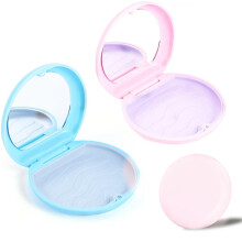 Retainer Case with Mirror Orthodontic Dental Case Aligner Removal Tool Multifunctional Aligner Case Mouthguard Box Denture Holder Container (Light Bl