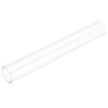 sourcing map Rigid Round Clear Tubing 31mm(1 1/4") ID x 35mm(1 3/8") OD x 0.8Ft(250mm) Length Plastic Tube