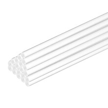 sourcing map 25 Pcs Acrylic Round Rods 5/32" x 12" Clear Acrylic Dowel Rods Sticks Plastic Sticks Strip for Model Making DIY Crafts Lighting Gardenin