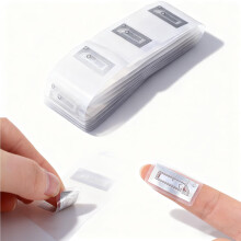 50 PCS NFC Tags Sticker, Original NTAG213 Chip NFC Stickers Adhesive Labels Clear RFID Tags Rewritable 144 Bytes Memory Work with All NFC-Enabled Sma