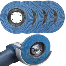 Flap Discs Angle Grinder Discs Sanding Discs115mm 4 Pack Grinding Discs 40/60/80/120 Grit for Angle Grinder to Sanding Grinding Metal Wood