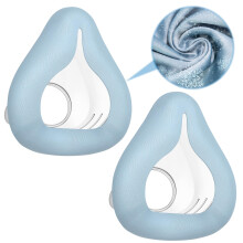 2 PCS Fabric CPAP Mask Compatible with Resmed AirFit F20 & Airtouch F20, Great Seal Sleep Apnea Mask, Innovative Cooling Fabric-Silicone Hybrid Desig