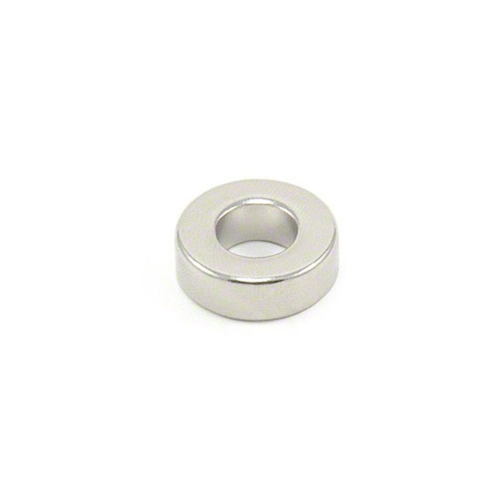 N42 Neodymium Magnet For Engineering, Manufacturing And Technology Applications - 19.1Mm Dia X 6.4Mm Thick With 9.5Mm Hole - 8.1Kg Pull 87347104