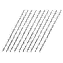 TA-VIGOR 10Pcs 3mm x 150mm Stainless Steel Round Rods, Metal Solid Round Shaft Rods Lathe Bar Stock for DIY Crafts Car Helicopter Airplane Model