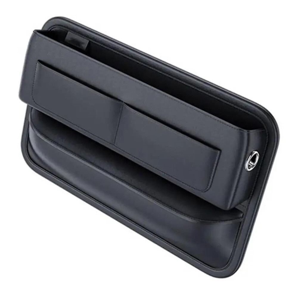 Leather Car Seat Gap Filler Organizer Prevents Item Loss With Secure Fit For Keys And Phone 9113335619364