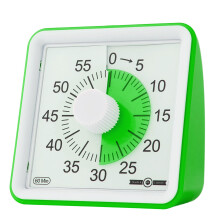60-Minute Visual Timer- Clock Timer for Kids- Time Management Tool- Silent Countdown Timer-Multipurpose- Practical- Easy to Use (Green)