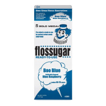 Candy Floss Sugar Blue Raspberry Flavour - Ready-Mixed 1.47kg Carton of Blue Sugar for Candy Floss Machine - Makes 60-70 Average Portions - Perfect f