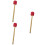 3Stk Bass Drum Hammer Drumsticks Mit Holzgriff Rote Percussion Sticks 7