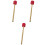 3Stk Bass Drum Hammer Drumsticks Mit Holzgriff Rote Percussion Sticks 3