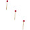 3Stk Bass Drum Hammer Drumsticks Mit Holzgriff Rote Percussion Sticks 9