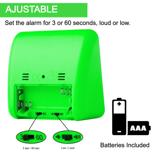 60-Minute Visual Timer- Clock Timer for Kids- Time Management Tool- Silent Countdown Timer-Multipurpose- Practical- Easy to Use (Green) 2