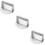 3Stk Burger Rund Patty Maker Küchen Tool Silber 9
