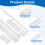 sourcing map 6061 Aluminum Square Flat Bar, 3Pcs 12 x 50 x 254mm 4