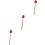 3Stk Bass Drum Hammer Drumsticks Mit Holzgriff Rote Percussion Sticks 5