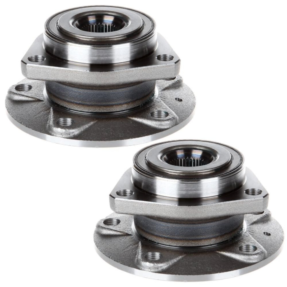 2Pcs Front Wheel Hub Bearing Assembly With Abs Sensor 5 Lugs Directfit Replacement 9099447411884
