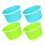 8 Pcs Plastic Sand Bucket With Handles For Beach Play 1