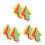 3Pairs Solid Wood Rhythmic Dance Drumsticks with Bright Silk Ribbons 4