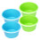 8 Pcs Plastic Sand Bucket With Handles For Beach Play 10