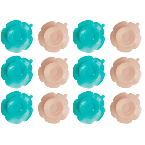 12Pièces Base Assiette Bébé Silicone Alimentaire Durable 2