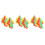 3Pairs Solid Wood Rhythmic Dance Drumsticks with Bright Silk Ribbons 10