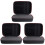 3Pcs Black Portable Eva Recorder Bag Protective Case for Storage Use 2