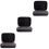 3Pcs Black Portable Eva Recorder Bag Protective Case for Storage Use 5