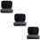3Pcs Black Portable Eva Recorder Bag Protective Case for Storage Use 9