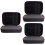 3Pcs Black Portable Eva Recorder Bag Protective Case for Storage Use 6