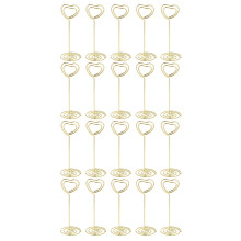 40Stk Goldene Tischhalter Clips Für Foto Memo Karten Wiederverwendbar