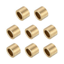 sourcing map Sleeve Bearings,5mm Bore x 9mm OD x 8mm Length Self-Lubricating Cast Brass Bushing Plain Shaft Bearings for Sliding Movements Parts of M