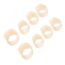 4Ensembles Protections Doigts Silicone Beige Adaptées Au Guzheng