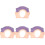4Pièces Casquettes Bébé Violet Étanches Adaptées À Âges 2