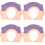 4Pièces Casquettes Bébé Violet Étanches Adaptées À Âges 5