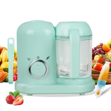 4 in 1 Baby Food Maker Steamer Blender with Dual Steaming Modes Easy Clean Parts for Infants Green
