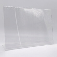 Acrylic Poster Holder Perspex Display Stand (Landscape, A3) - Clear Display for Promotional Materials, Easy Insert Design, Durable Acrylic Constructi