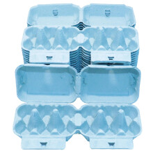 Home Centre Egg Boxes Trays 40 Pieces Box Holds 6 Eggs Recyclable Biodegradable Cardboard Blue